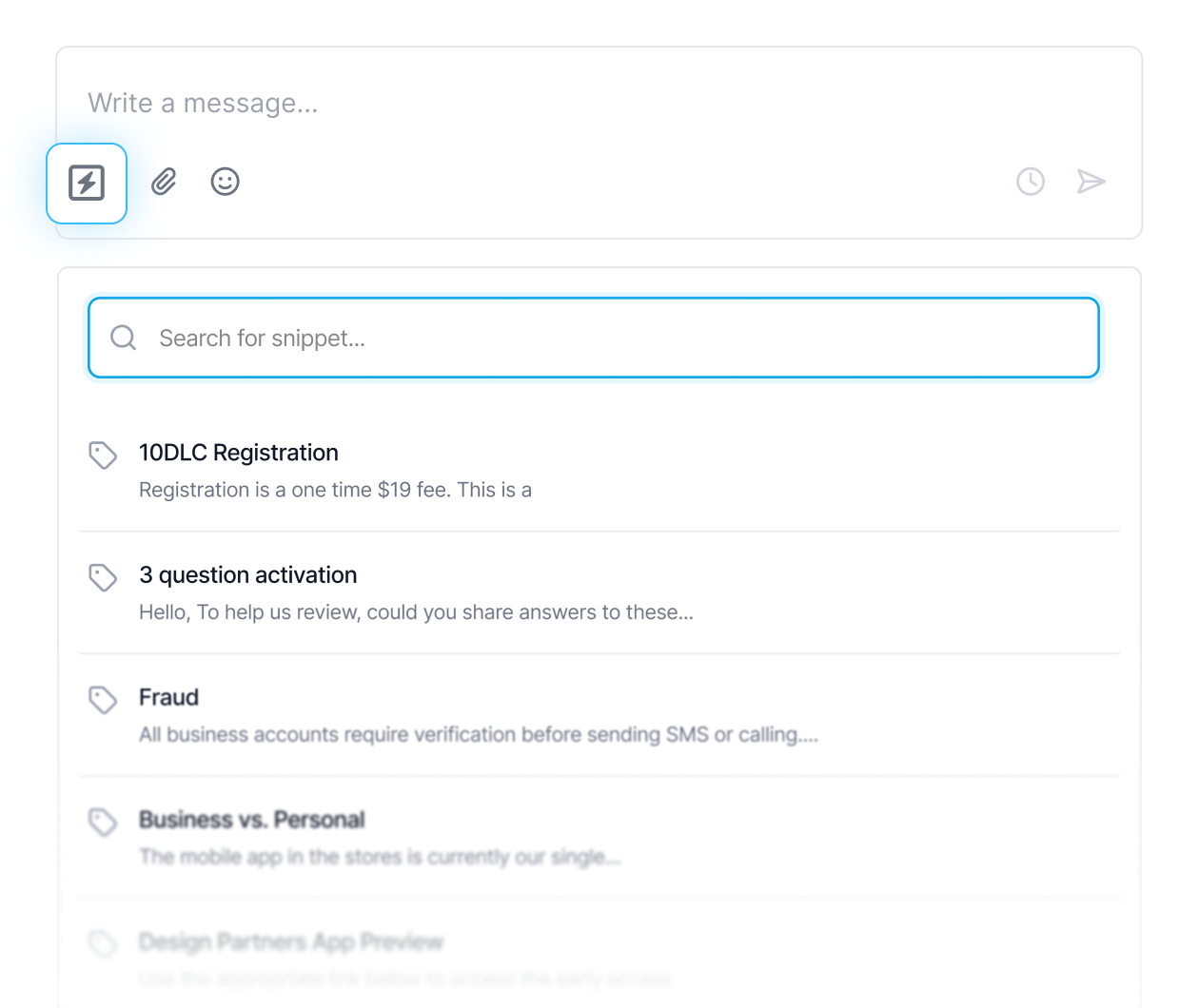 Professional Templates/Snippets